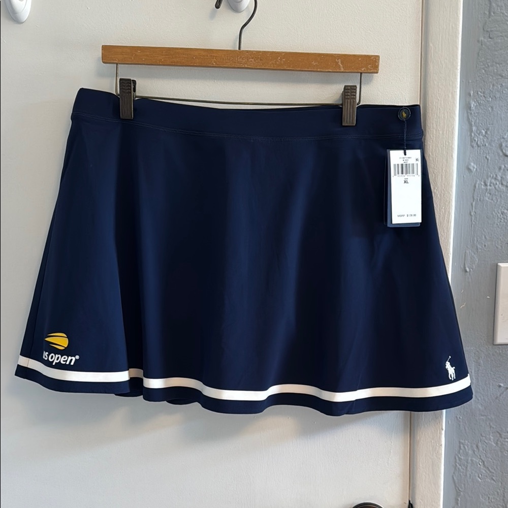 NWT Ralph Lauren Navy US Open Tennis Skort.  Size XL.